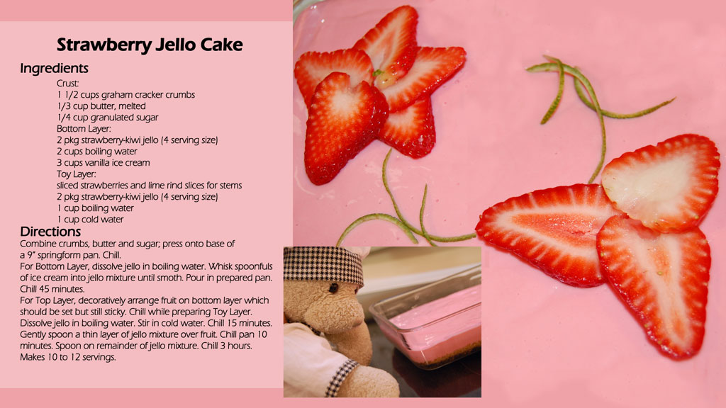Strawberry Jello Cake Show Picture
